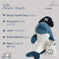 MON AMI Pirate Shark 7-Inch Stuffed Animal, Tooth Fairy Plush Toy Boys