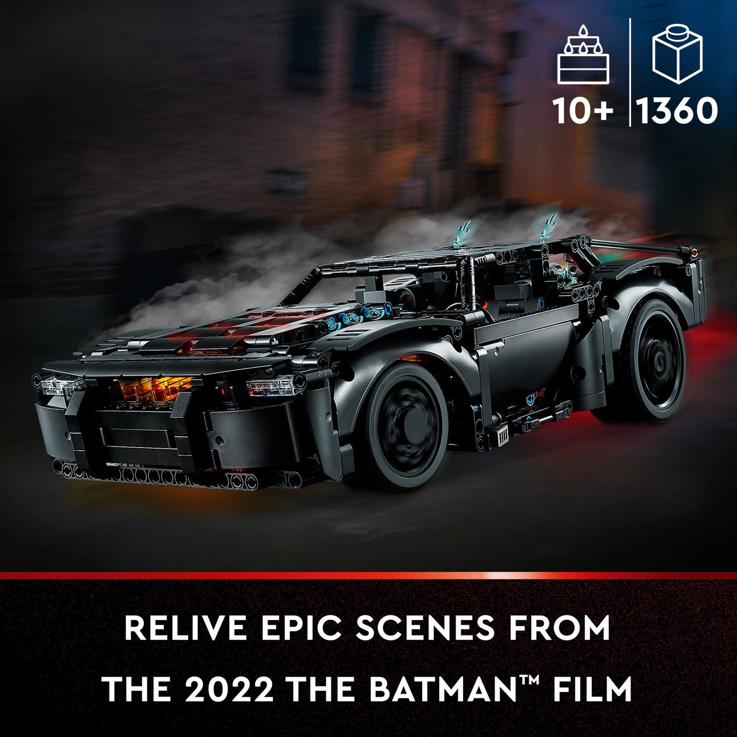 LEGO Technic The Batman - Batmobile 42127 Model Car Building Toy, 2022 Movie Set, Superhero Gifts for Kids and Teen Fans with Light Bricks