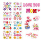 Hayux Mother's Day DIY Craft Kits for Kids 24 Packs DIY Love You Mom Flower Photo Frames Set with Stickers Paper Picture Frames Funny Mother's Day