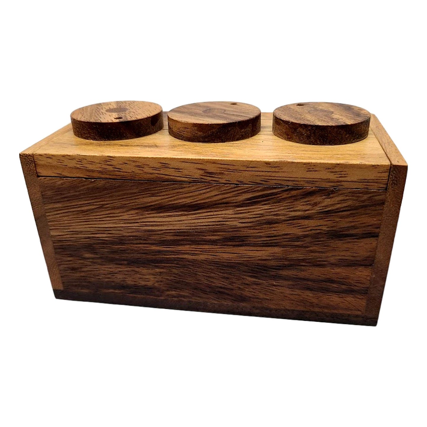 3 Wheel Combination Secret Lock Puzzle Box