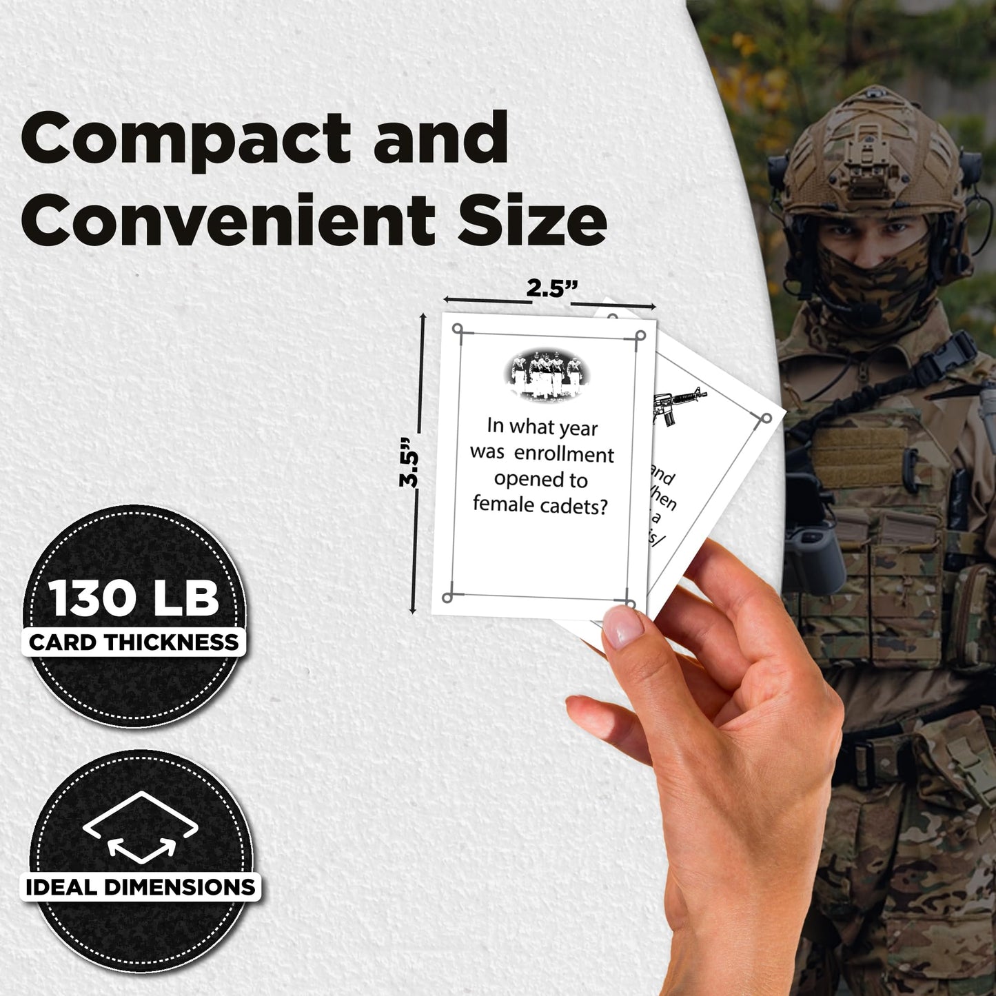 Army Flashcards - United States Military Academy Trivia: West Point's Most Interesting Facts, Myths and Legends! | Pack of 100 Trivia Cards | Perfect