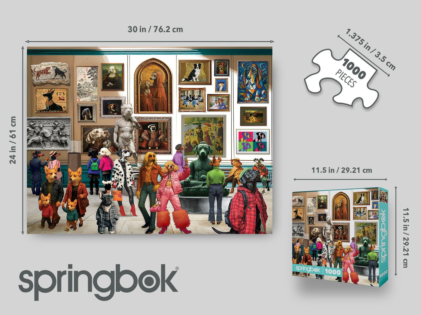 Springbok Paws & Portraits 1000 Piece Jigsaw Puzzle for Adults