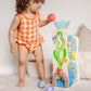 Melissa & Doug Rollables Wooden Ocean Slide Infant and Toddler Toy (5 Pieces) Ocean Themed Toys For Toddlers, Early Learning Toys For Infants And