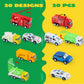 JOYIN 20PCS Die Cast Pull Back Cars, Metal Toy Cars, Car Toys Bulk, Vehicle Set for Toddlers, Kids Party Favors, Cake Toppers, Stocking Stuffers, Race