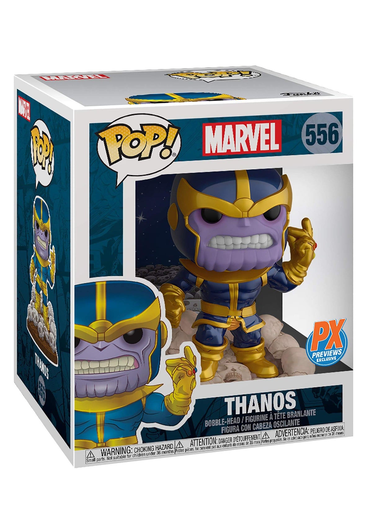 Funko POP! Marvel Thanos Exclusive 6-Inch Vinyl Bobble Head #556 [Comic Version, Super-Sized]