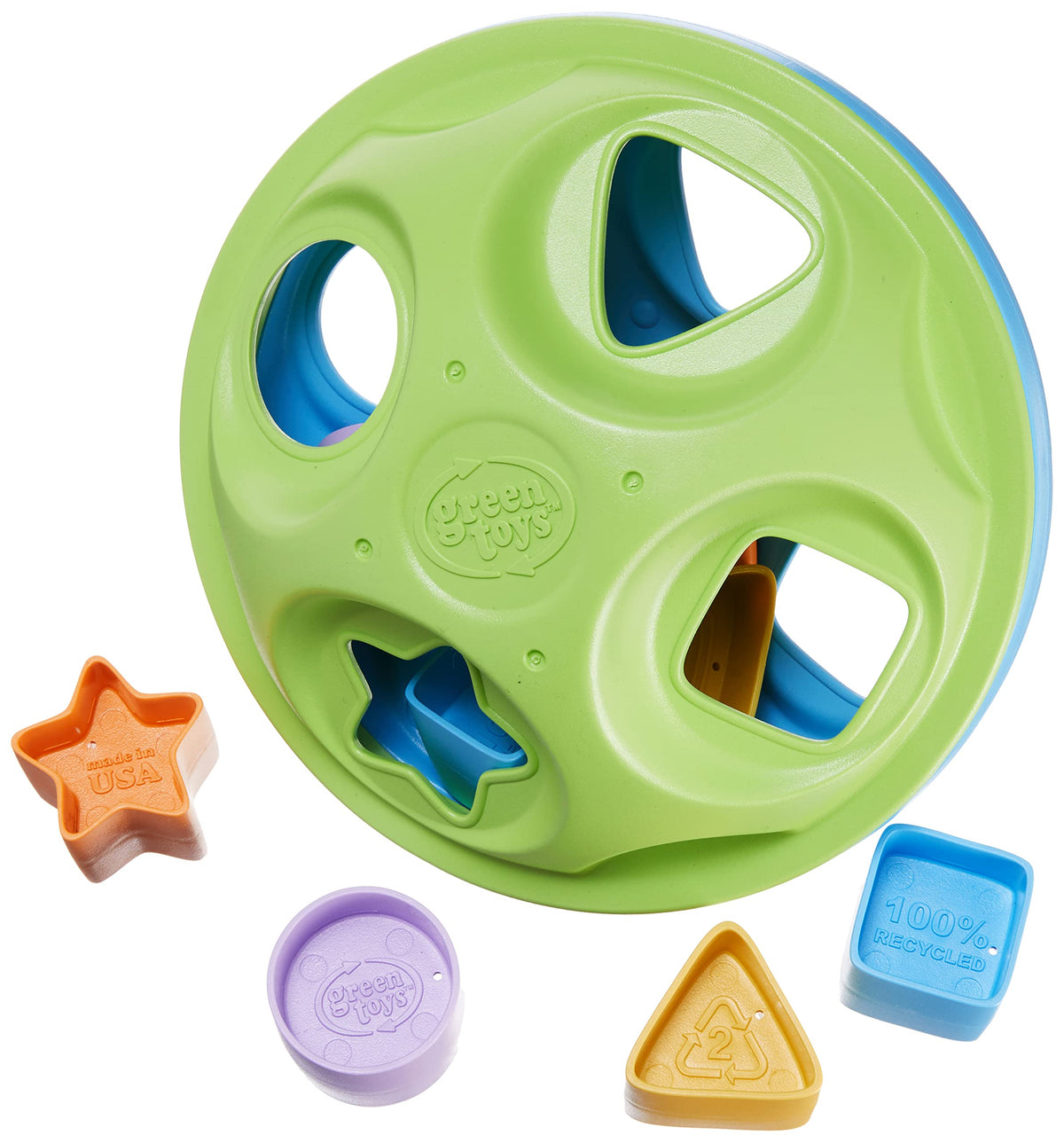 Green Toys GT Twist Teether, Shape Sorter & Tide Pool Set Bundle