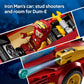 LEGO Marvel Iron Man Car & Black Panther vs. Red Hulk Building Toy - Marvel Superhero Toy for Kids, Boys and Girls, Ages 7+ - with 3 Minifigures -
