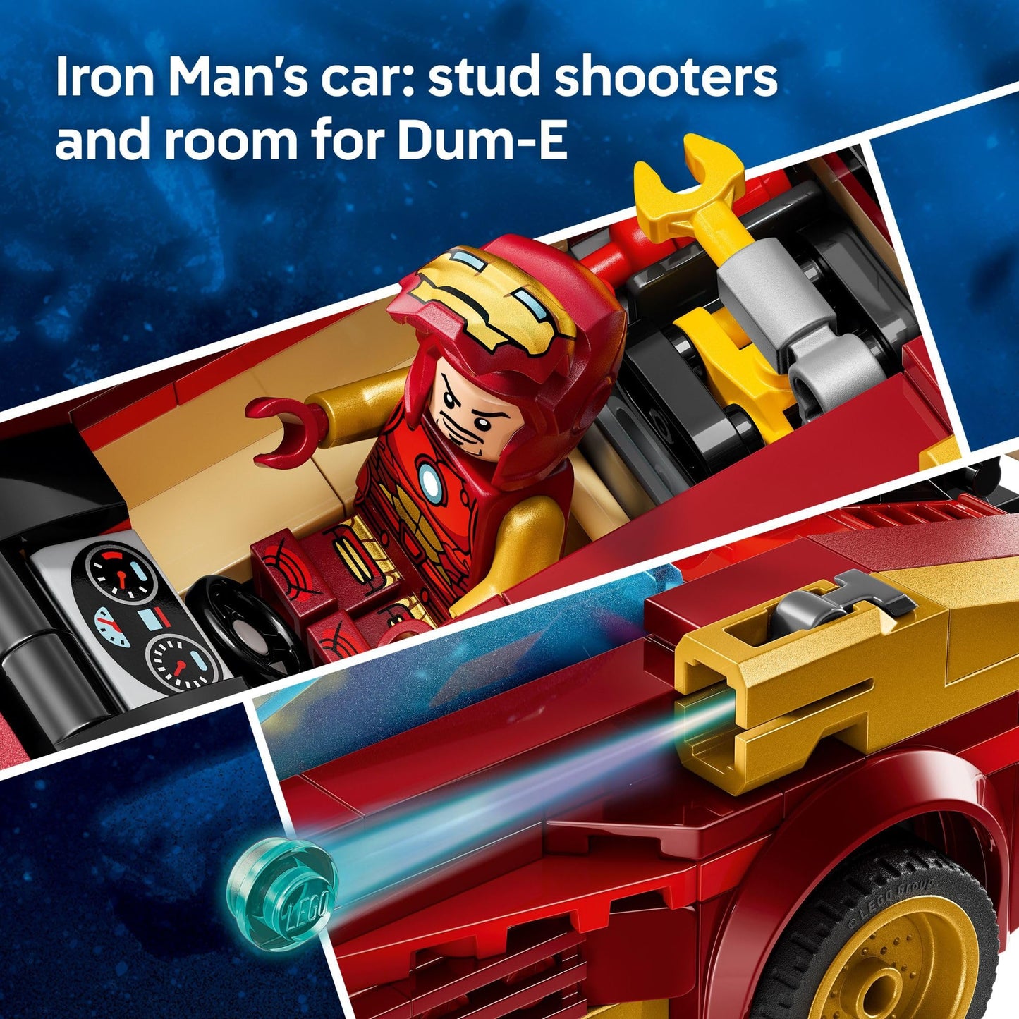 LEGO Marvel Iron Man Car & Black Panther vs. Red Hulk Building Toy - Marvel Superhero Toy for Kids, Boys and Girls, Ages 7+ - with 3 Minifigures -