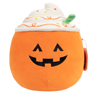 Squishmallows 10-Inch Halloween Lester Pumpkin Spiced Latte Jazwares Plush