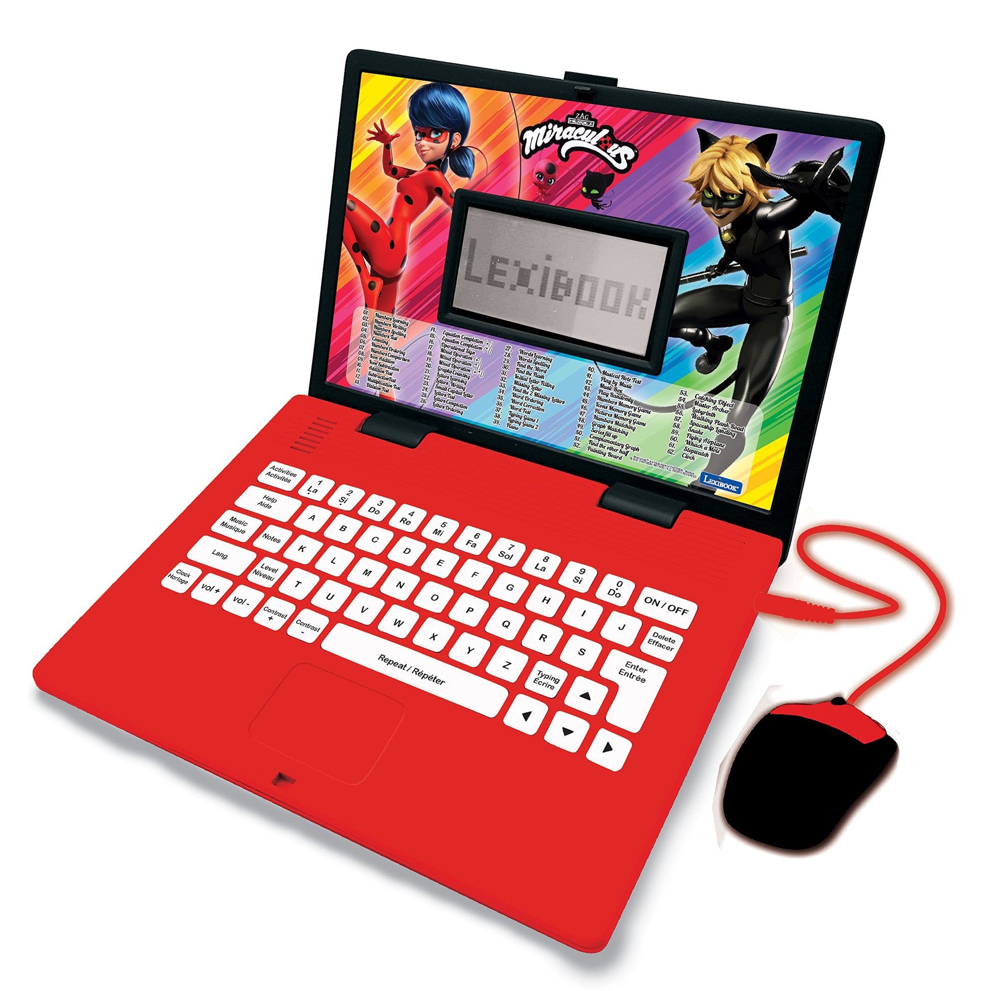 Lexibook, Miraculous Educational Laptop for Kids, JC598MIi2