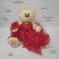 KINNEX COLLECTIONS SINCE 1997 20" Quince Anos Quinceanera Last Doll Teddy Bear with Dress (Centerpiece) ~ ARC16832-9R (Fushia)