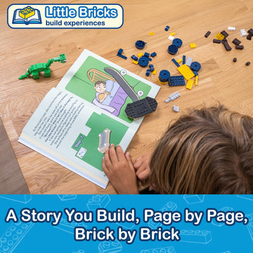Little Bricks Build Experience, The Adventures of Brixie and Fig | Interactive Reading & Building Blocks Toy for Children & Kids, Gift for Boys &