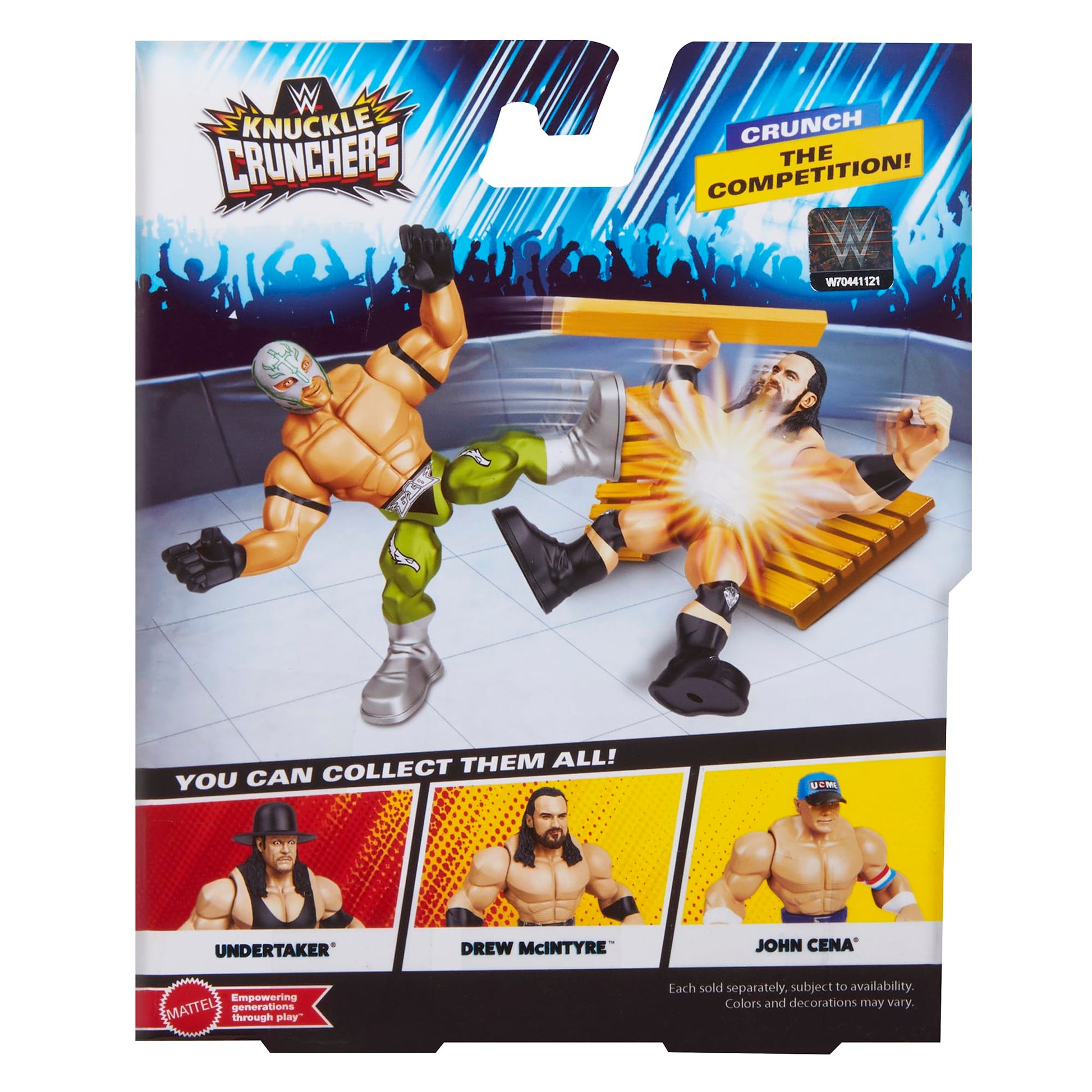 WWE Rey Mysterio (Green) Knuckle Crunchers 6 Toy Wrestling Action Figure