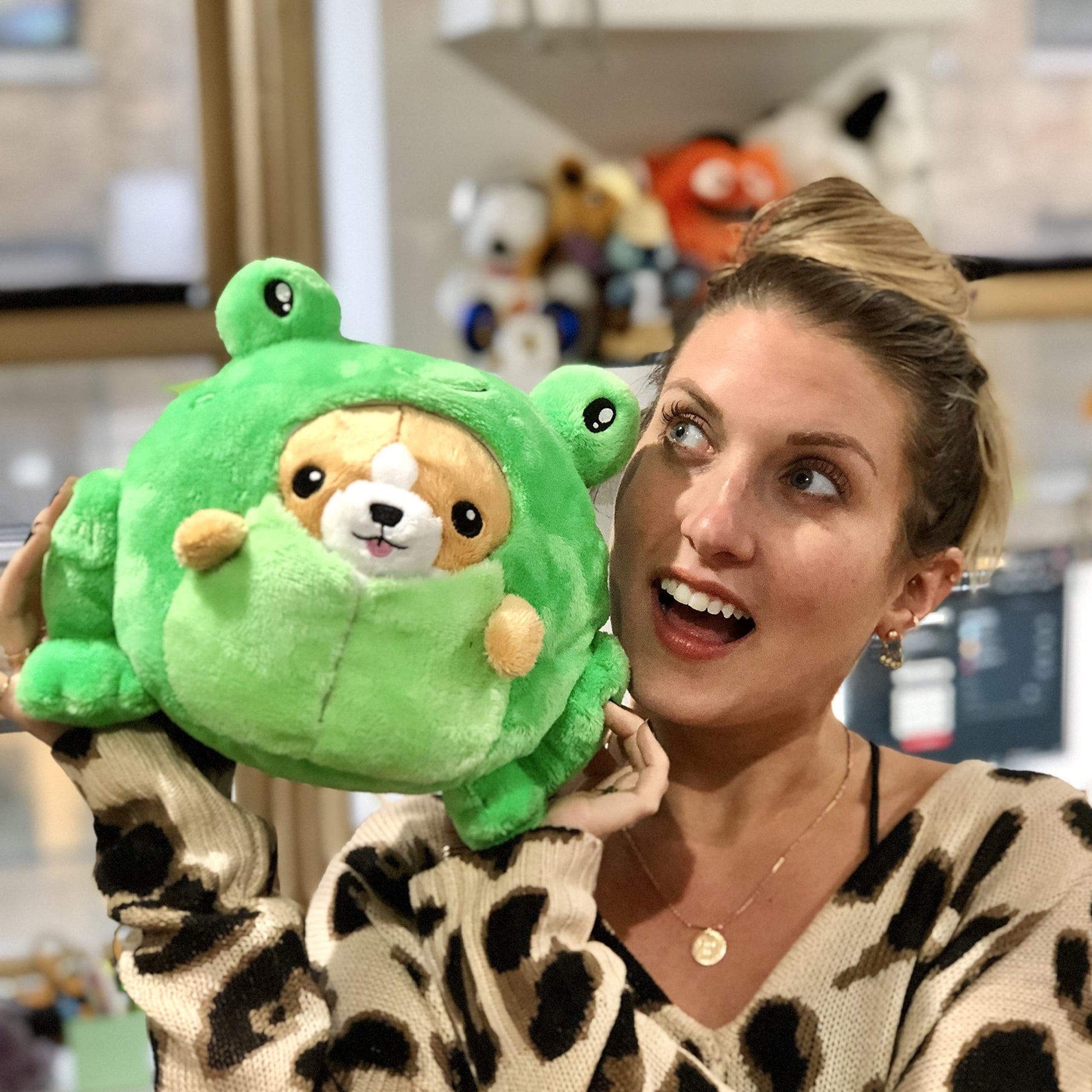 Squishable / Undercover Corgi in Frog 7" Plush