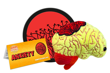GIANT MICROBES Anxiety Plush Toy, Emotional Support Plush, Mental Health Therapist Gift and Mental Health Counselor Gifts, Therapist Gifts, Psychology
