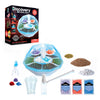 Discovery™ DIY Light-Up LED Terrarium - Plants & Crystals Geodome Grow Kit, 3 Colorful Crystal Formations, Rye Grass, Education STEM Activity Set