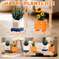 Happy Emotional Plants Botanical Building Blocks Set, Sunflower Plant Compatible with Lego Botanical Set, Succulents Desk Decor for Bedroom Office