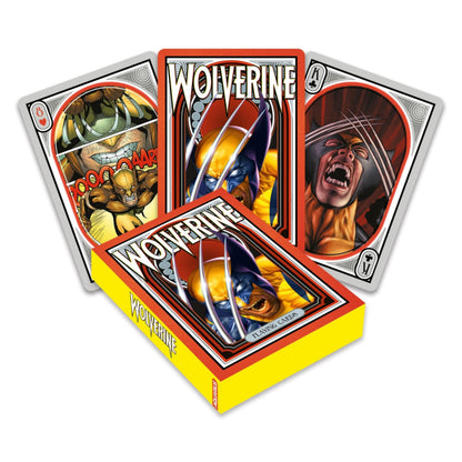 Aquarius Wolverine Nouveau Playing Cards - Wolverine Themed Deck of Cards for Your Favorite Card Games - Officially Licensed Merchandise