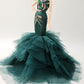 Cora Gu Handmade Jade Mermaid Dress Fit 12 inch Doll and Doll Not Included