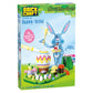 Brickcraft Bricktanicals Bunny Artist Building Set for Kids Ages 8+ - 310 Piece Brick Kit with Color Markers & Customizable Egg, Creative STEM Arts