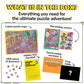 Odd Pieces Jigsaw Puzzles 1000 Pieces with Storytelling Comics, for Women, White Elephant, Mystery Puzzle for Adults & Kids - 19.7'' x 27.6''