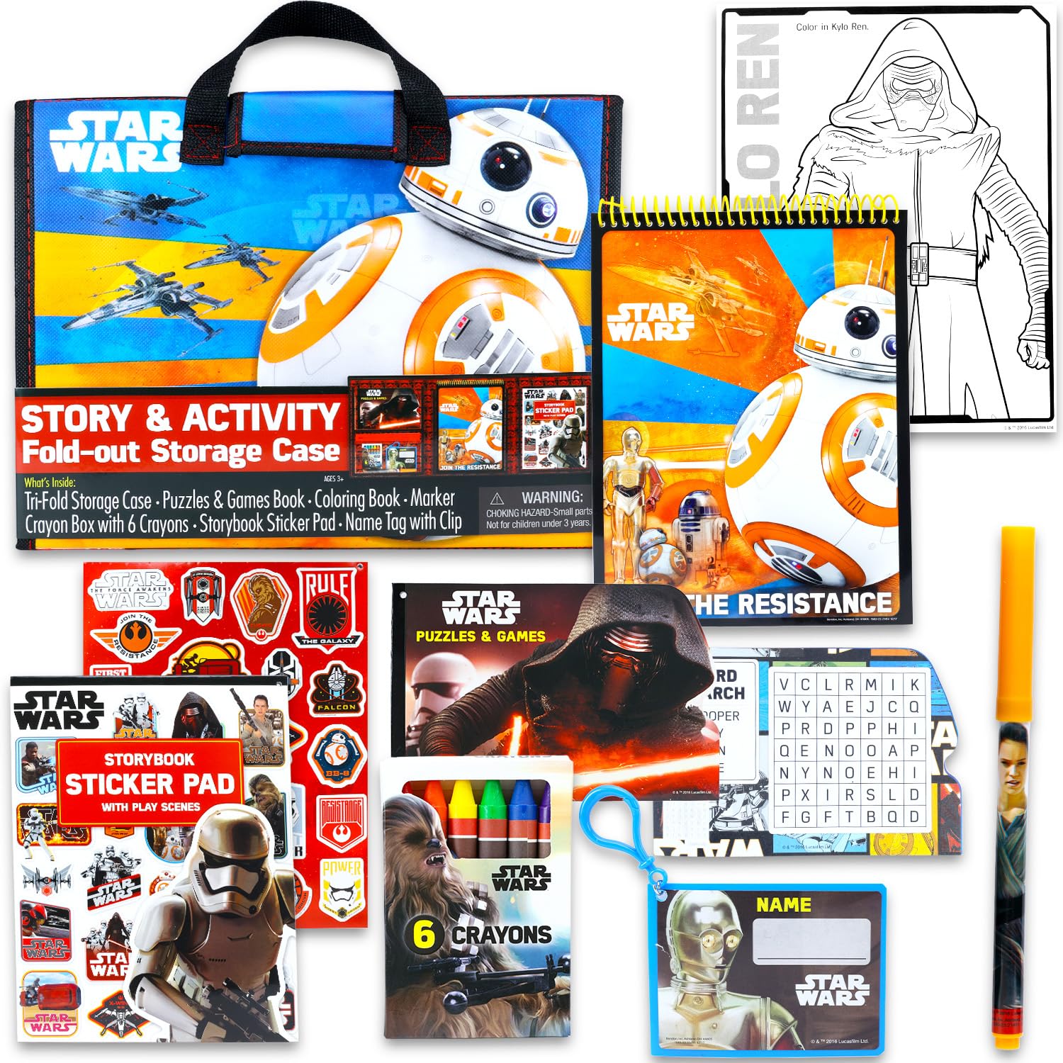 Star Wars Ultimate Activity Set - Portfolio Bundle with Coloring Books, Stickers, Games, Puzzles, Drawing and More | Star Wars Activities for Boys,