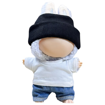 GerdfeiTawtab Clothes Fit for 17CM Doll, Fashion Doll Clothes Outfit Set Cute Theme Designer Toys Dress Accessories for Collector Fans Display (D B&W