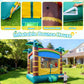 13.8FT Inflatable Jump Bounce House, Large Indoor & Outdoor Backyard Blow-Up Bouncy Playhouse with Air Blower and Storage Bag, 100% PVC,Jumping Castle