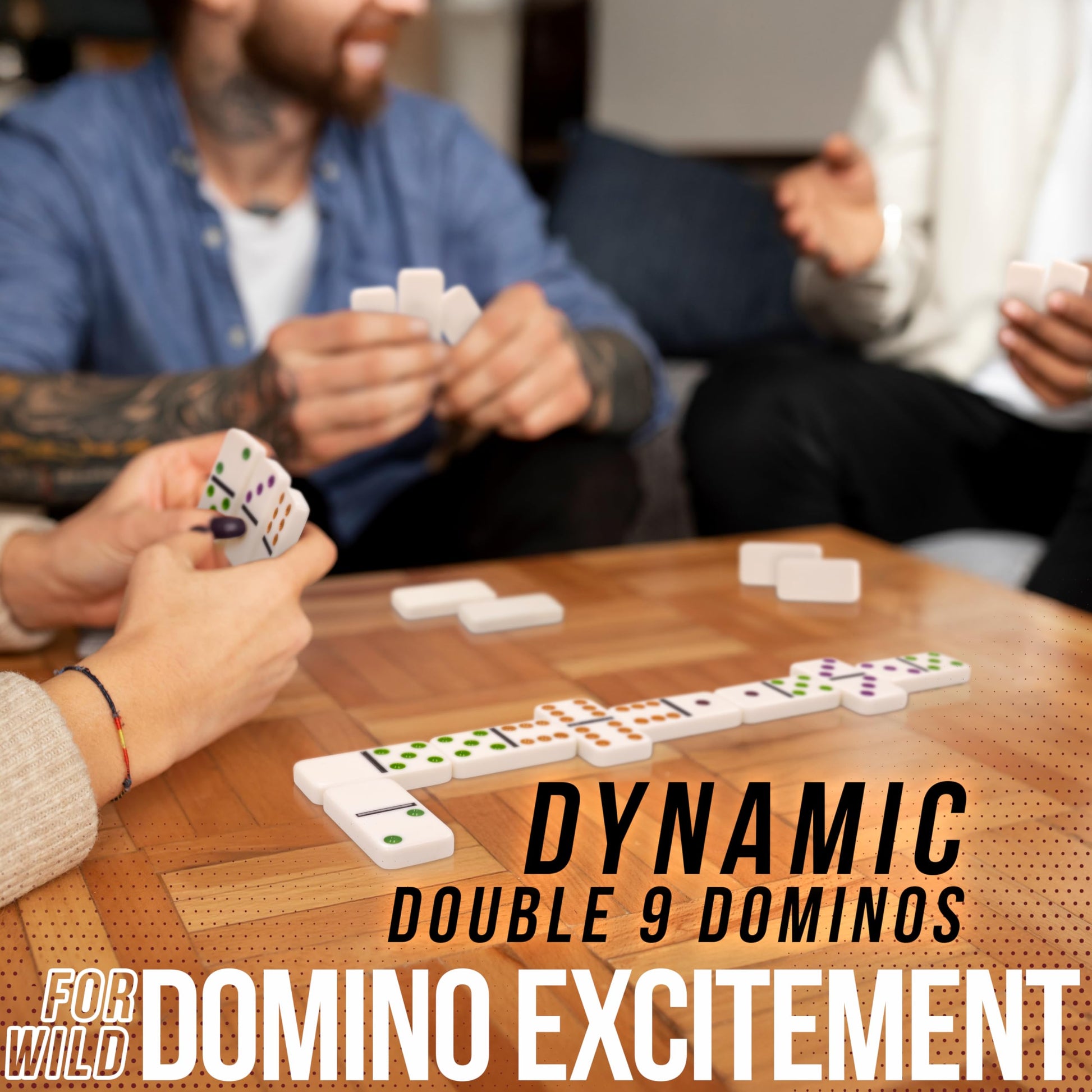University Games, Spinner Game of Wild Dominoes in On-the-go Travel Tin , for 2 to 8 Players Ages 6 and Up