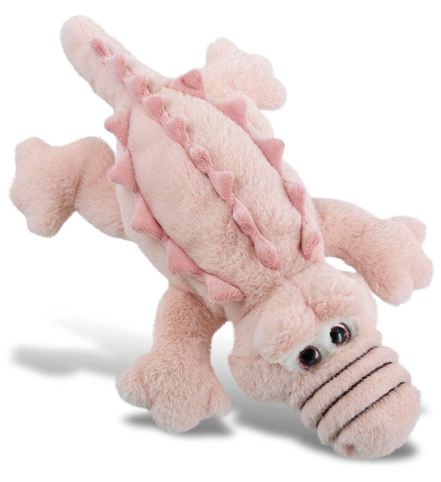 DolliBu Plush Alligator Stuffed Animal - Soft Huggable Pink Alligator Small, Adorable Playtime Plush Toy, Cute Wild Life Cuddle Gift, Super Soft Plush