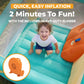 H2OGO! Slidetastic Kids Inflatable Bounce House with Slide & Blower, Pastel
