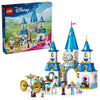 LEGO Disney Princess Cinderella's Castle & Horse Carriage Playset - Princess Castle Building Toy for Kids, Girls and Boys, Ages 6+ - with 2 Minidolls