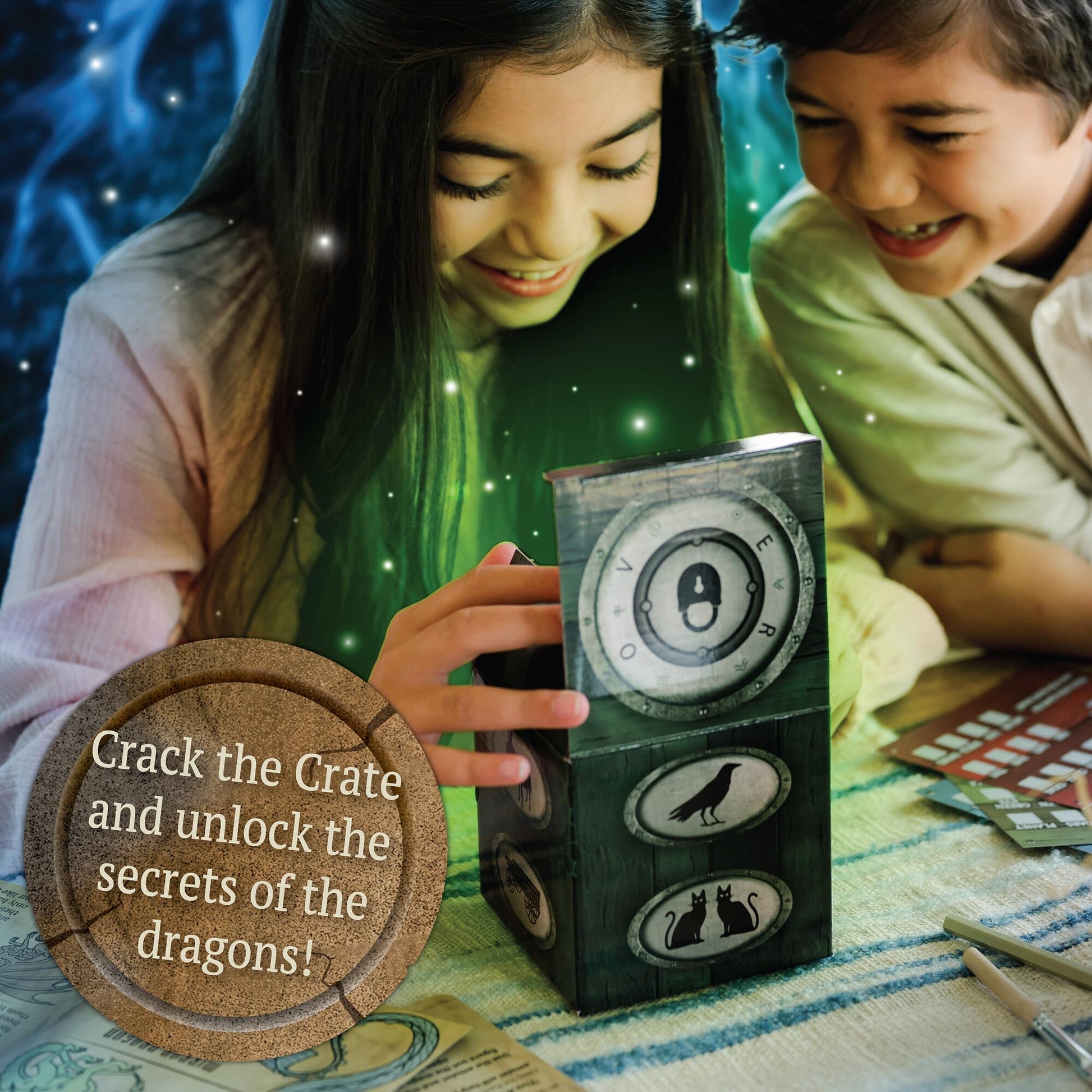 MindWare Dig It Up! Crack the Crate Board Game for 1 or More Players - Bring the Thrill of Escape Rooms Home - for Adults & Kids 8 & Up