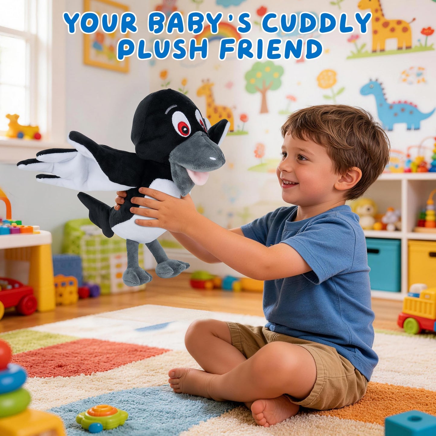 STEVE and MAGGIE Plush Toy - Official Maggie Bird Doll, Soft Stuffed Character Doll for Kids, Preschool Learning Companion, Storytime & Bedtime Plush