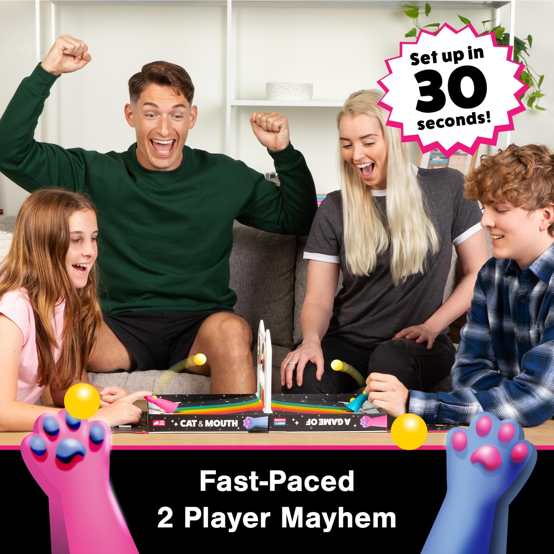 A Game of Cat and Mouth by Exploding Kittens - Card Game for Adults, Family, Teens and Kids