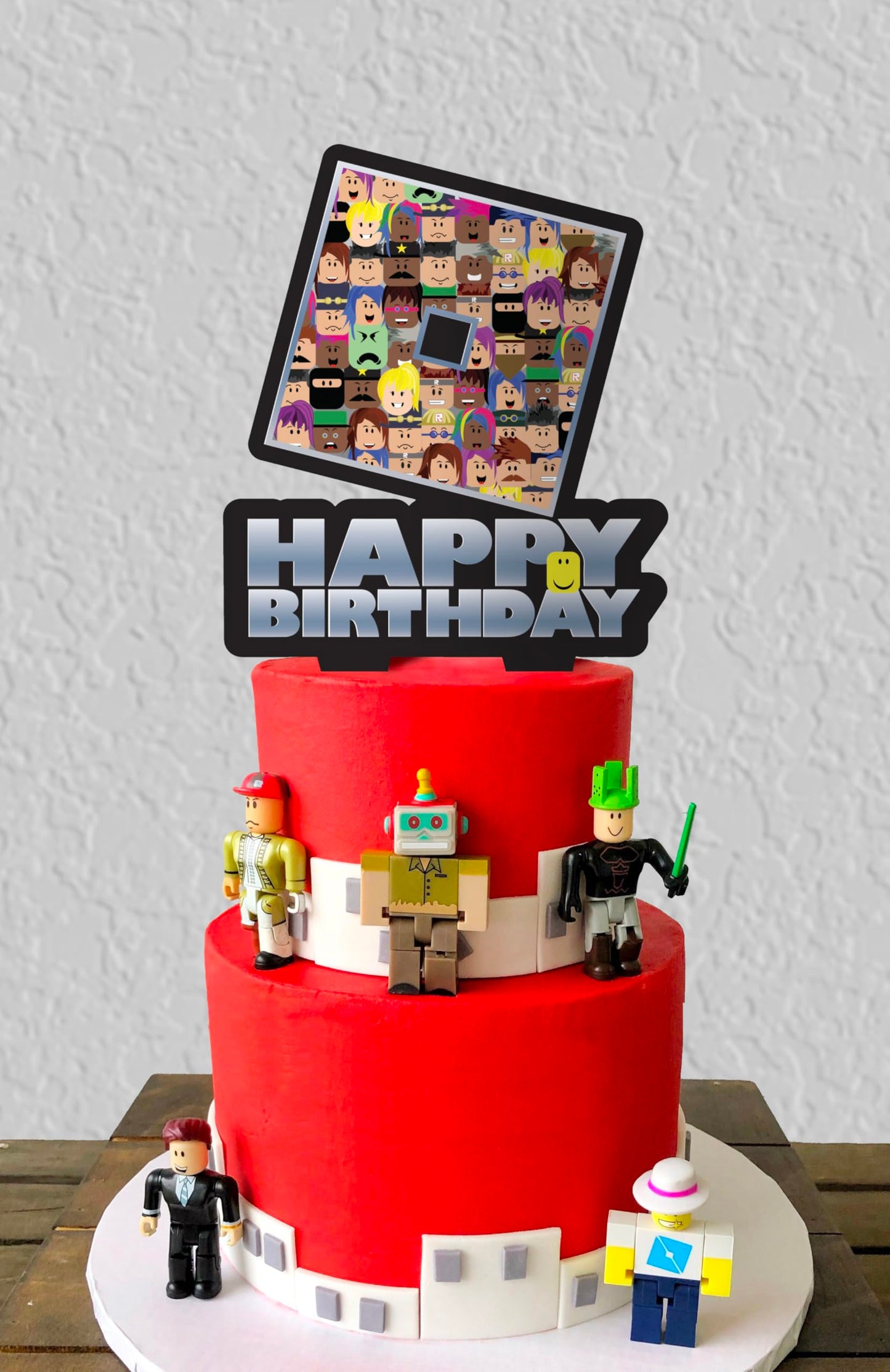 Blox Gamer Birthday Cake Topper Party Decor