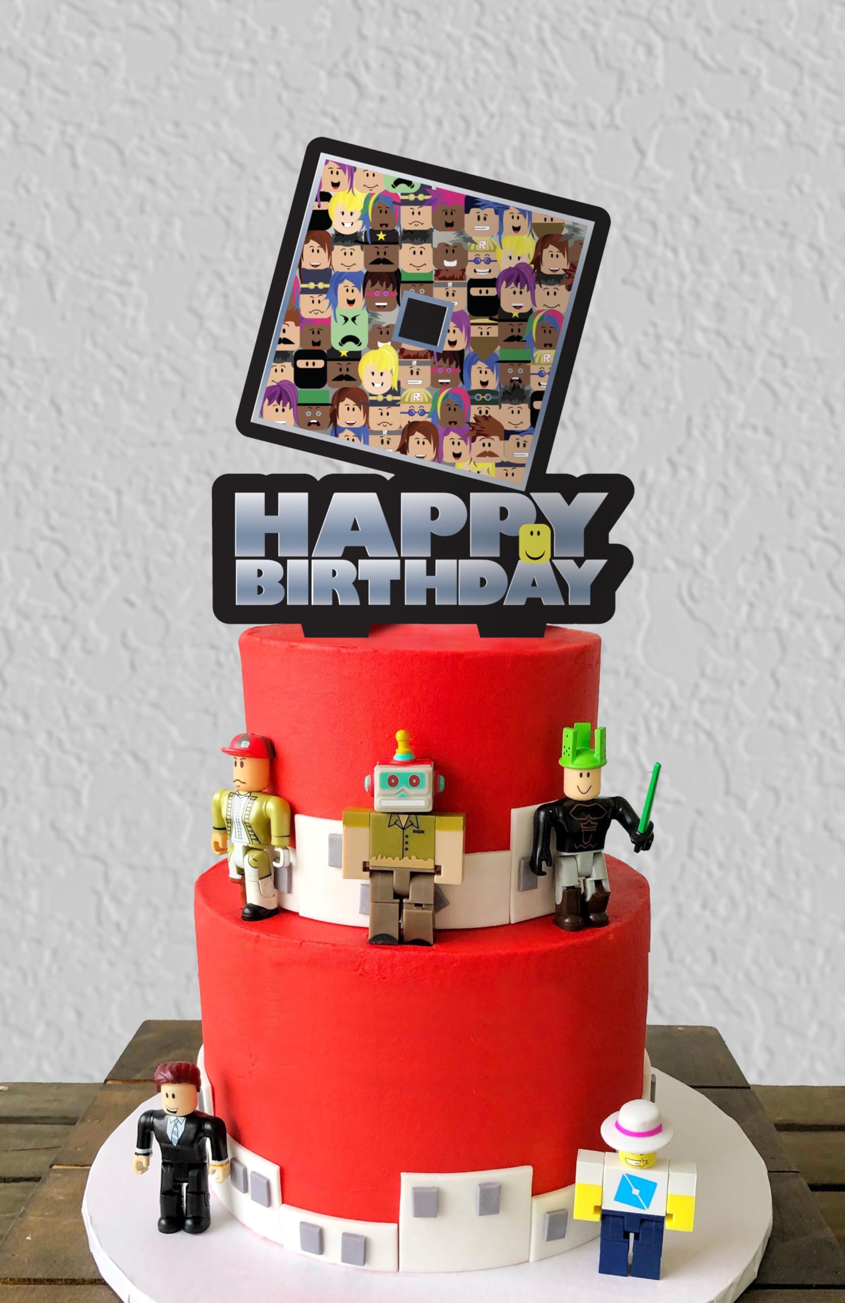 Blox Gamer Birthday Cake Topper Party Decor