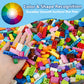 Carlerait 1000 Pieces Classic Building Bricks in 15 Popular Colors and 12 Mixed Shapes, Creative Small Building Blocks Set Learning Educational Toy