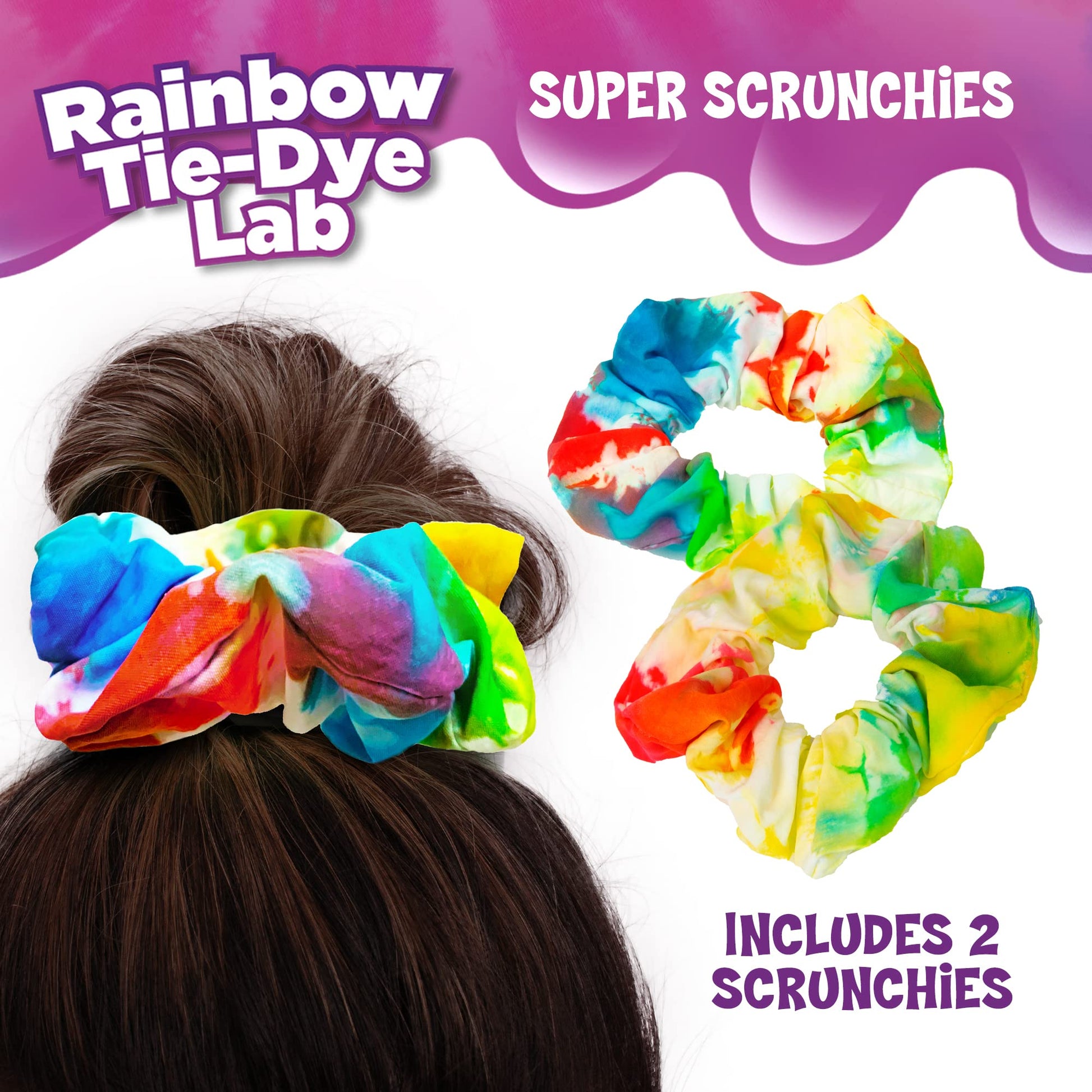 Thames & Kosmos Ooze Labs Rainbow Tie-Dye Lab STEM Experiment Activity Kit | Design & Make Your Own Tie-Dye Socks & Scrunchies | Explore The Science