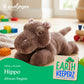 The Petting Zoo Hippo Stuffed Animal Plushie, Gifts for Kids, Earth Keeperz Wildlife Animals, Zoologee Grey Hippo Plush Toy, 10 inches