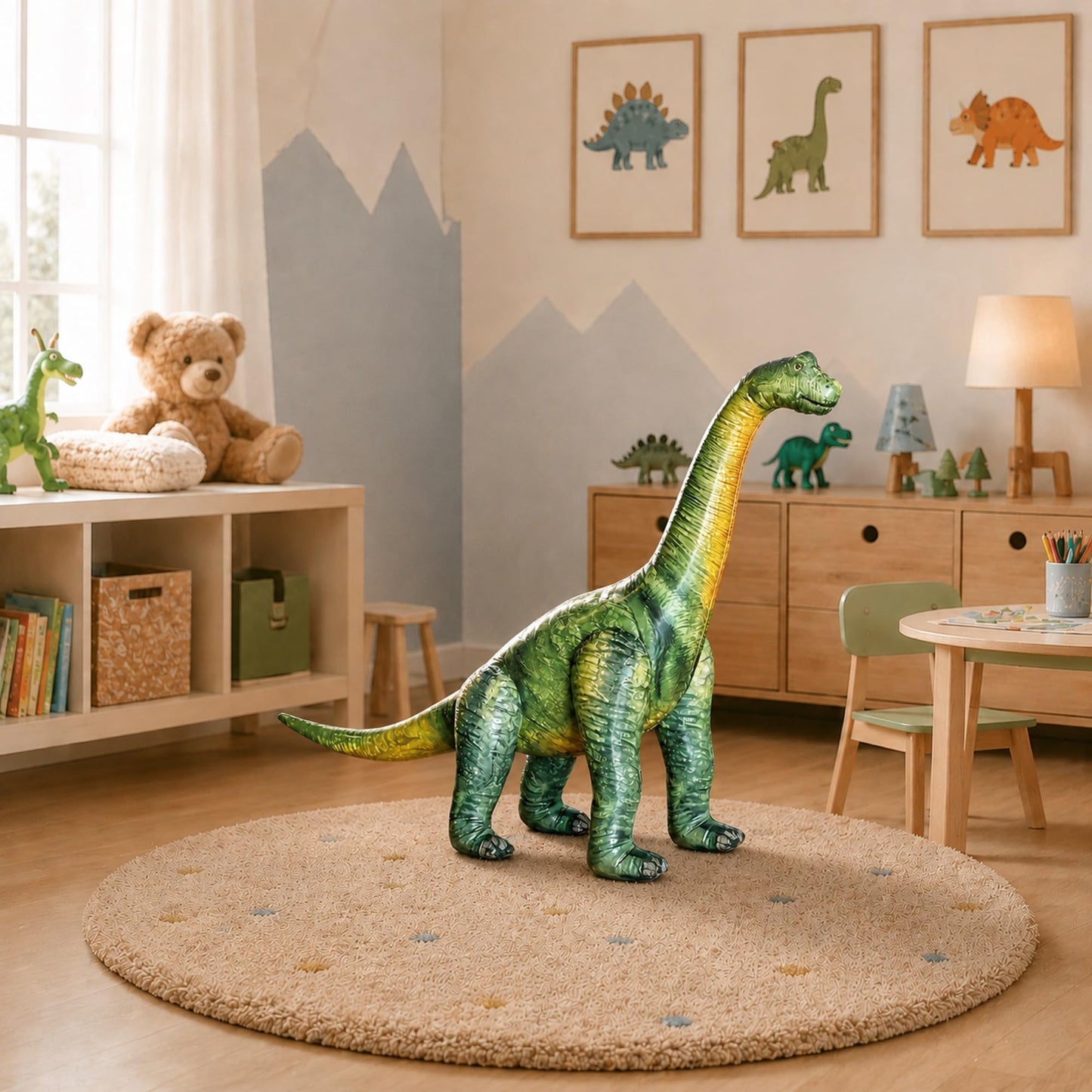 Jet Creations Inflatable Brachiosaurus, 49" Long, Realistic Dinosaur