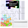 Hygloss 6 Blank Jigsaw Puzzles with Envelopes - 5 x 7 Inch, 12 Pieces Each - DYI Party invites, Perfect for Decorating, Kids' Activities, Arts