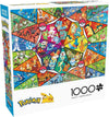 Buffalo Games Pokemon Stained Glass Starters, 1000 Piece Pokemon Puzzle