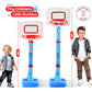 Play22 Toddler Basketball Hoop Indoor for Kids - Height Adjustable Baby Basketball Hoop Set, 4 Balls & Pump, Boys & Girls Toddler Outdoor Toys
