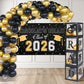 Picoway Graduation Decorations Class of 2026 ,Black and Gold Graduation Party Decorations include 4 Pcs Balloons Boxes with Letters, 110 Pcs Balloon