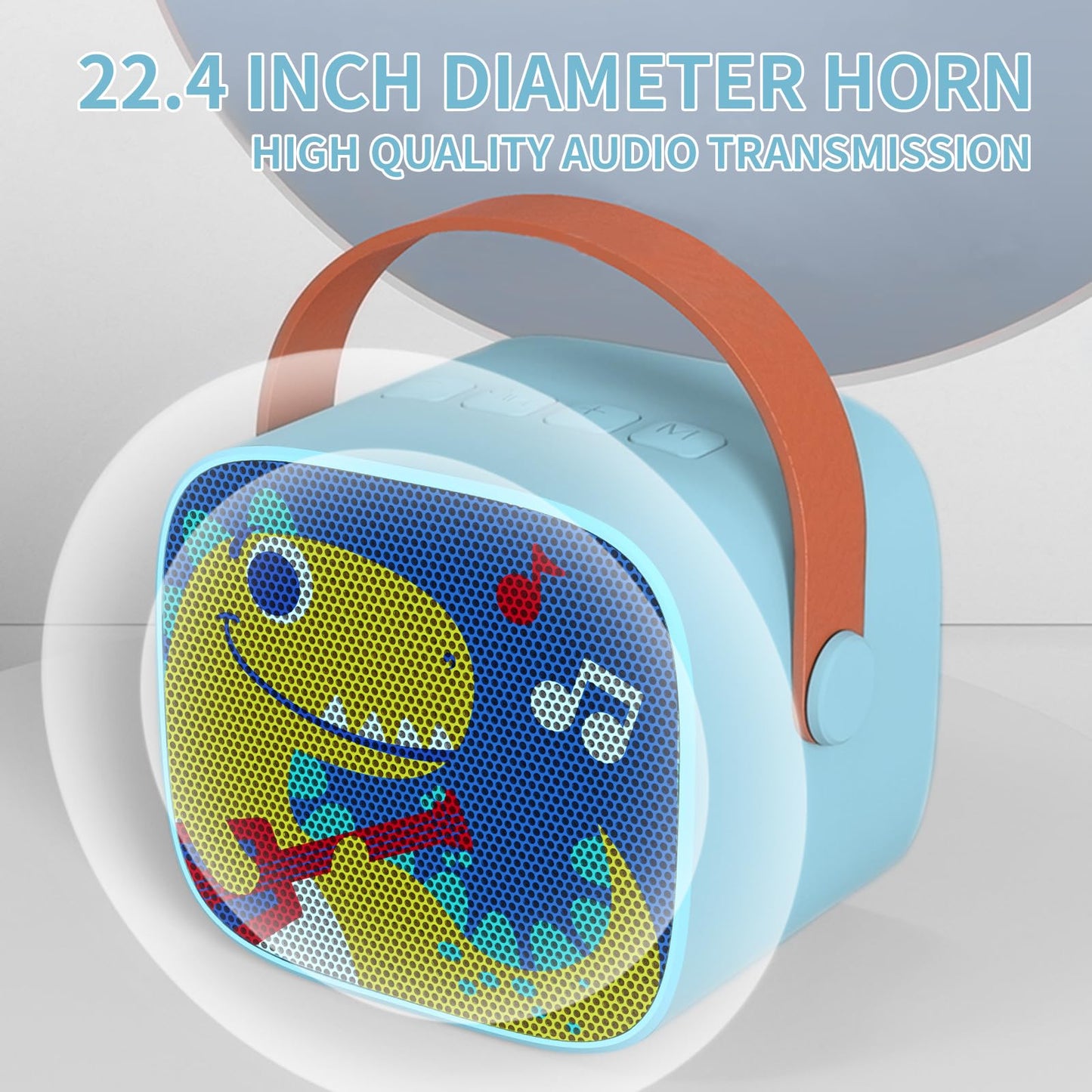 Snowall Dinosaur Karaoke Machine for Kids,Portable Bluetooth Speaker with Wireless Microphone,Kids Music Player Toys for Boys,3,4, 5, 6, 7, 8+ Years