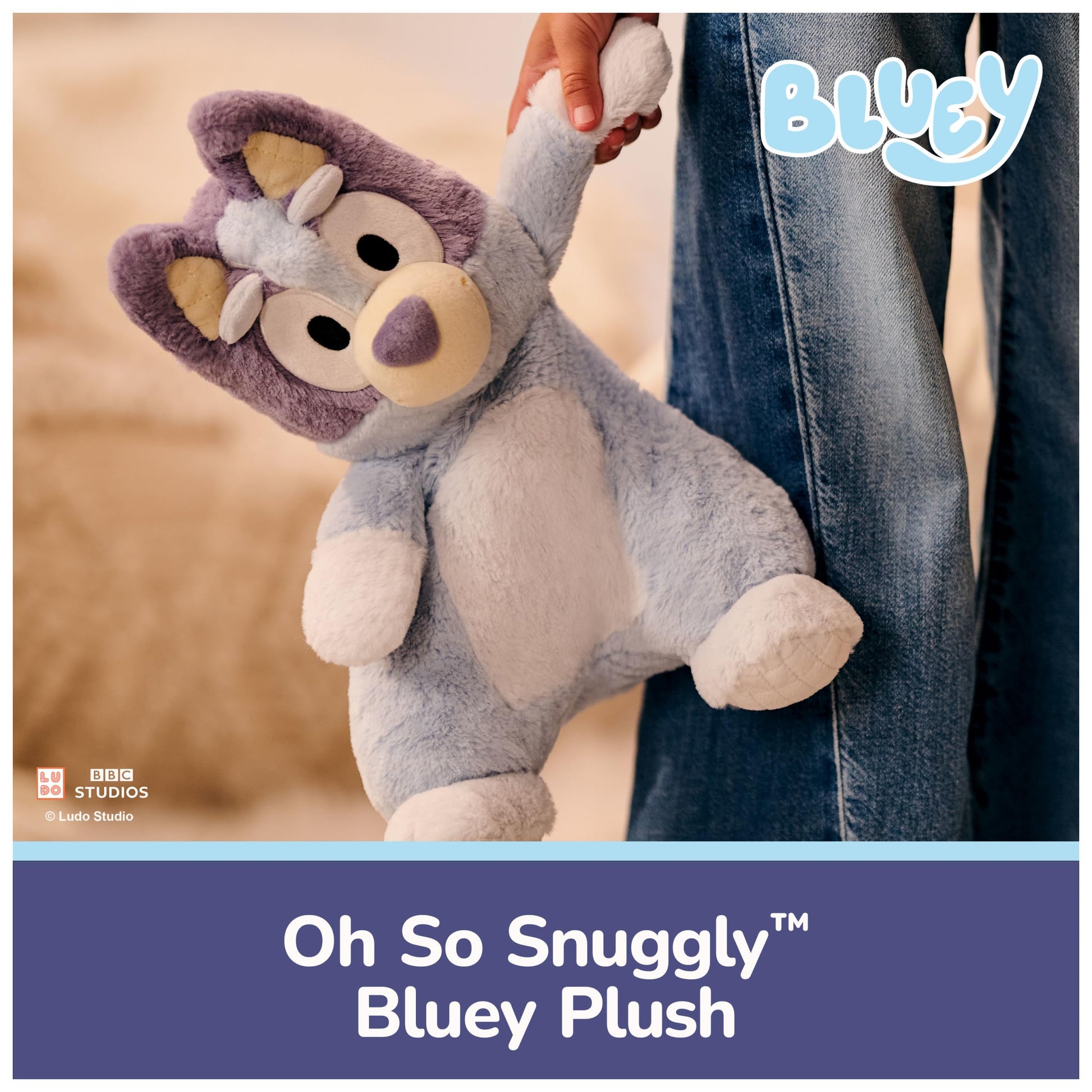 GUND Bluey Official Oh So Snuggly Bluey 12.5-Inch Plush Toy, Ages 0+