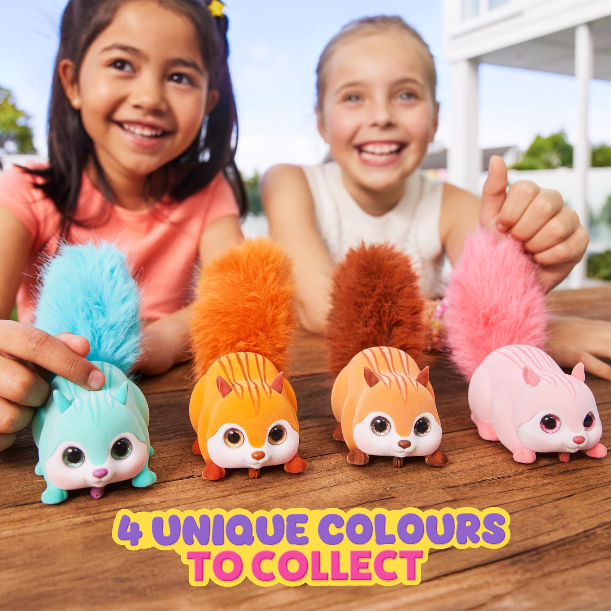Pets Alive Scurry'n Squirrel (Blue+Orange) 2 Pack by ZURU - Interactive Robotic Pet Toy, Moving Squirrel with Realistic Movements and Sounds, Ages 2+