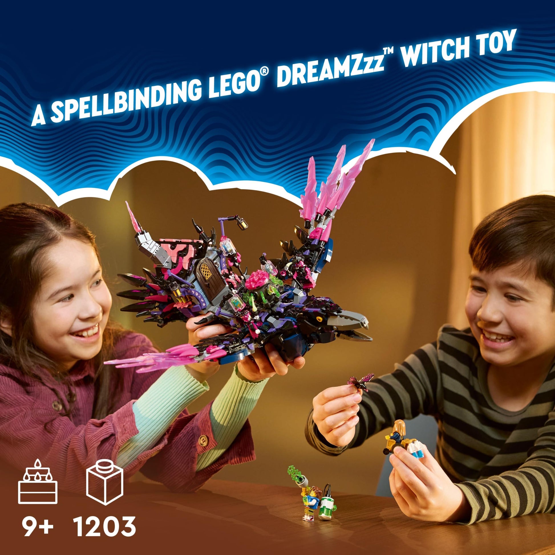LEGO DREAMZzz The Never Witch’s Midnight Raven Building Toys - Birthday Gift for Boys & Girls, Age 9+ - Kids Toys with 3 Building Options & 5