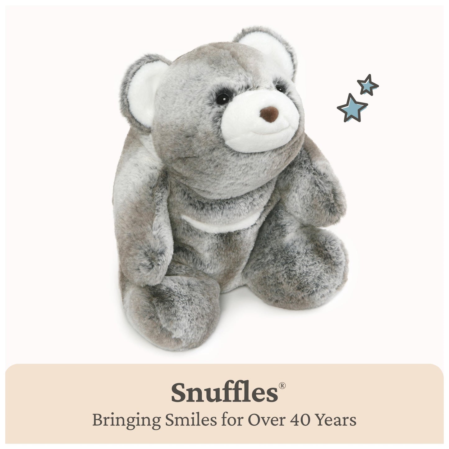 GUND Snuffles 13-Inch Classic Gray-Brown Teddy Bear Plush Toy for Ages 0+